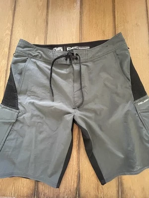 Мужские тактические рыболовные шорты Pelagic FX 90 серые/черные размер 36 - Изображение 1 из 4