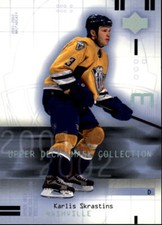 2001-02 UD Mask Collection Hockey #52 Karlis Skrastins