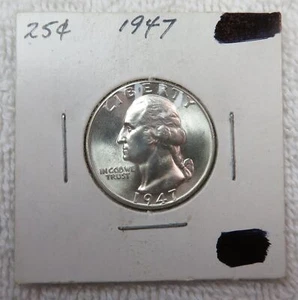 1947 Washington Quarter - GEM PLUS - Picture 1 of 2