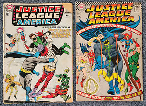 Justice League of America #35(G/VG) + 53(FN) DC Comics 1965-67
