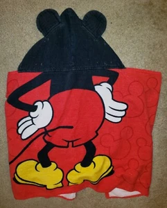 Hooded Bath Towel Bath Wrap Cotton Disney Mickey Mouse - Picture 1 of 2
