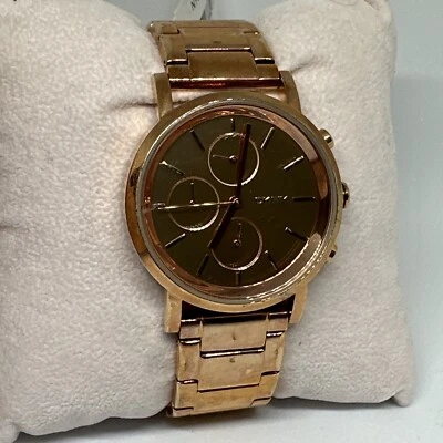 Relógio cronógrafo feminino Dkny Lexington NY8862 aço inoxidável mostrador analógico HME119 - Imagem 1 de 4