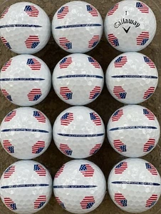 2024 Callaway Chrome Soft USA TruTrack Golf Balls Mint Condition 12 Balls(1dz) - Picture 1 of 2