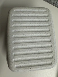 Tupperware kleiner älterer Laibwächter, Brotbehälter, Brotbox grau blau 22x18x11 - Bild 1 von 4