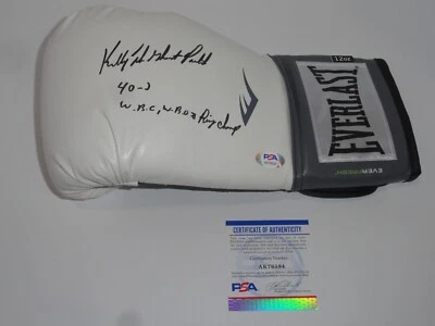 KELLY THE GHOST PAVLIK SIGNED FULL-SIZE BOXING GLOVE LEGEND PROOF PSA COA - Image 1 of 2