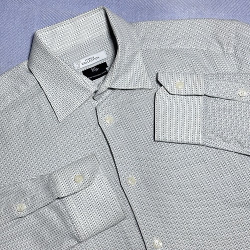 Versace Collection City Camicia Medusa a righe geometriche con bottoni uomo 39 15 5