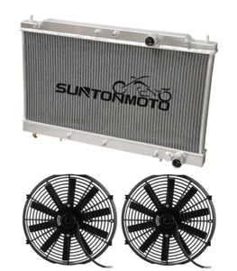 Radiador de aluminio para Mitsubishi Eclipse Eagle Talon 1990-1994 2,0 L manual + ventiladores - Imagen 1 de 1