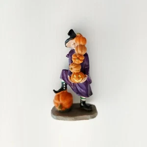 Lemax Spooky Town Halloween Village Delicate Balance 62426 Witch Pumpkin Figure - Picture 1 of 7