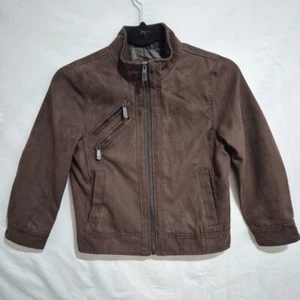 Urban Republic Boys Brown Zip Front Jacket Size 7 (L) Long Sleeve Pockets Lined - Picture 1 of 6