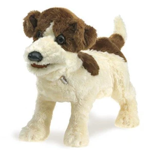Folkmanis 2848 Jack Russell Terrier Hand Puppet, Smooth Coat - Picture 1 of 12