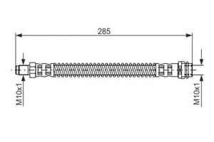 Bosch 1 987 476 841 Brake Hose Fits Mercedes-Benz E-Class 350 CGI E 500 T - Picture 1 of 6