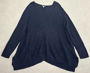 Eileen Fisher Linen Sweater XL Oversized Cotton Blend Asymmetric High Low - Picture 1 of 19