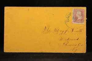 Civil War: Banks Division 1865 #65 Cover, Blue CDS to Underwood, NY - Picture 1 of 2