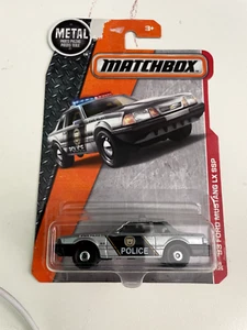 Matchbox MBX '14 Collection '93 Ford Mustang LX SSP Highway Patrol Silver damage - Picture 1 of 1