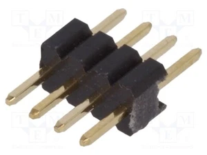 Stiftleiste 1,27mm gerade männlich THT Stift PIN: 4 1x4 DS1031-01-1*4P8BV3-1 S - Bild 1 von 1