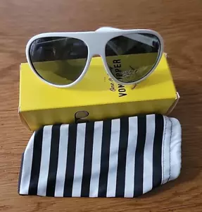 NEU! Herren VONZIPPER "Rockford" WGS Sonnenbrille - weiß mit grauen polarisierten Gläsern - Bild 1 von 6