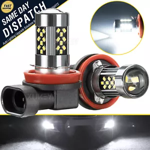 2x H11 Led Fog Lights Bulbs for ford focus Fiesta C-Max Transit Tourneo Connect - Picture 1 of 7