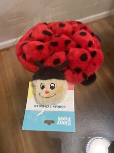 ZippyPaws ~ Squeakie Crawler ~  Betsey the Ladybug ~ Squeaky Dog Toy