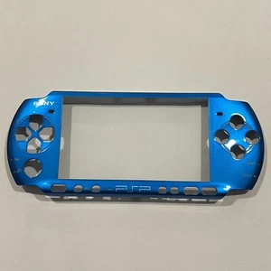Vibrant Blue Sony PSP 3000 Front Faceplate Part Official OEM w/ New Glass Lens - Picture 1 of 7