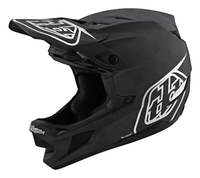 Casco de carbono Troy Lee Designs D4 Stealth negro/plateado MTB/BMX/bicicleta/montaña Foto 1 de 4