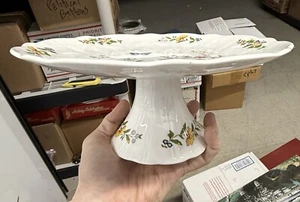 Aynsley Cottage Garden cake stand pedestal compote 10 1/2" exc - Picture 1 of 7