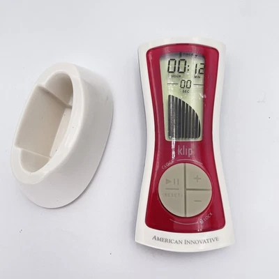 American Innovative Klip Timer Model KT08PR-US Pepper Red Digital Clock 2009 - Image 1 of 4