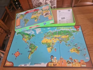 Boxed Leap Frog Tag Reading Learning System Interactive World Map - 4 - 8 years - Picture 1 of 5