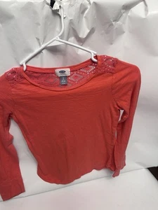 Old Navy long sleeve peach shirt M8 - Picture 1 of 3