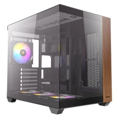 Antec CX800 Wood ARGB Dual Chamber Gaming Case ATX Black Wood - BTF Ready - Image 1 of 4