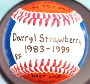 PINTADO A MANO DARRYL FRESA 1983-1990 ESTADÍSTICAS BÉISBOL NEW YORK METS - Imagen 1 de 9