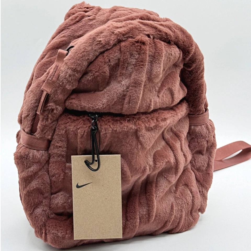 Mini Mochila NIKE Futura Piel Sintética Marrón FZ1328, NUEVA Foto 1 de 4