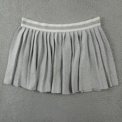 Aerie Sweater Skirt Womens XL Gray White Pleated Pull On Wool Blend Mini Tennis - Image 1 of 4
