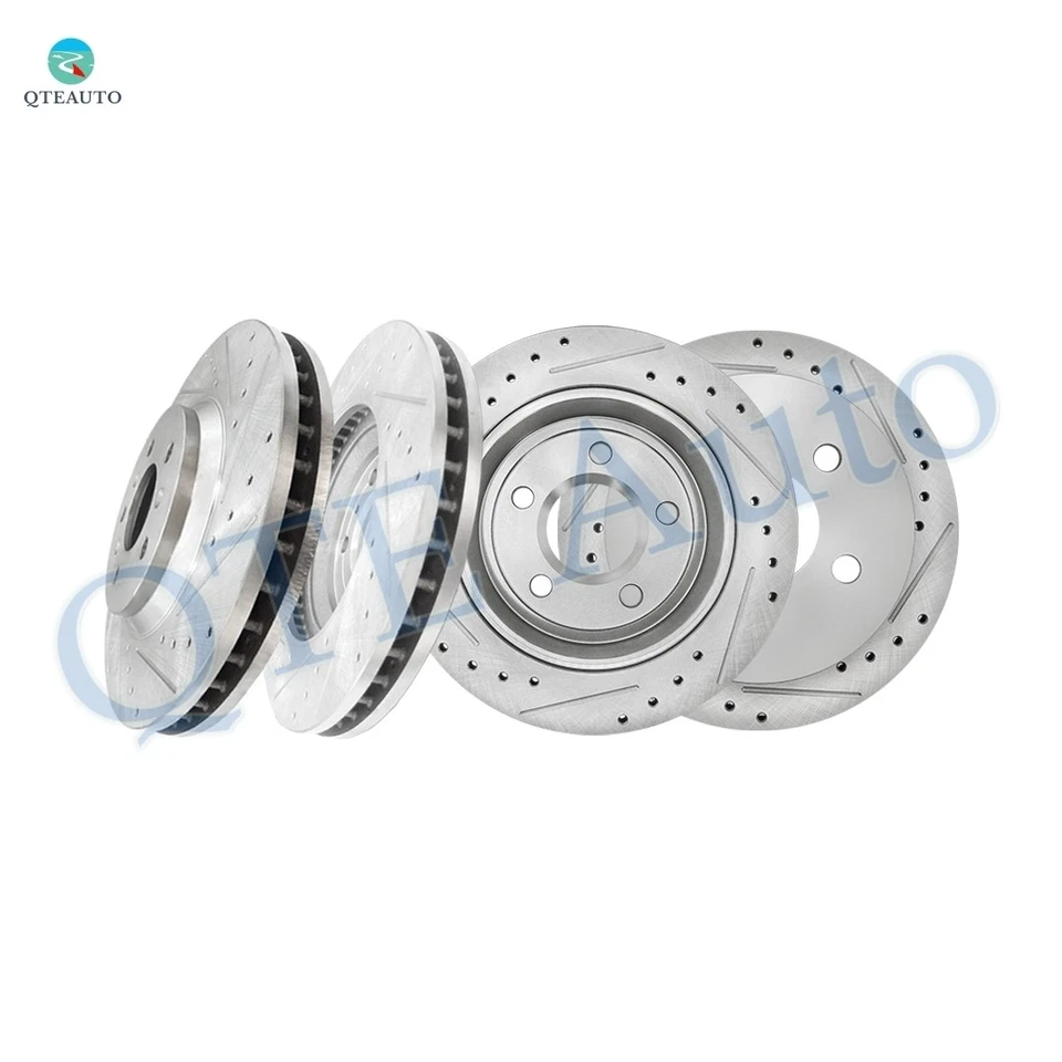 Juego 4 rotores de freno perforados delanteros 303 mm-traseros 278 mm para Chevrolet Impala 2006-2008 Foto 1 de 4