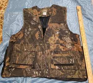 Quail Unlimited Dove Hunter Vest Zip Bird Hunting Camouflage Men's Sz Large Vgc - Picture 1 of 8