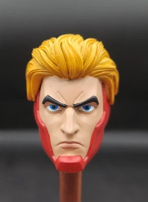 Marvel Legends Заказная Голова Powerplex Непобедимая /12 Масштаб Раскрашенная - Изображение 1 из 2