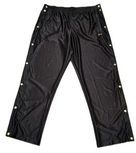 Reebok BB Gold Snap Pants Men's Size XL Elastic Waist Black Pull On Bottoms - Picture 1 of 12