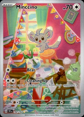 Minccino 182/162 Sv05: Temporal Forces Holo Pokemon Card - Image 1 of 2