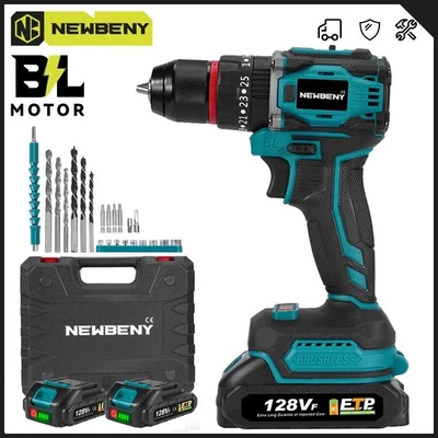 Mit 2 Akkus Für Makita Akku-Schlagbohrschrauber 18V Akkuschrauber Set in Koffer - Bild 1 von 4