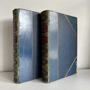 Lord Wharncliffe / LETTERS AND WORKS OF LADY MARY WORTLEY MONTAGU 1861 Leather - Foto 1 di 19