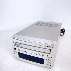 ONKYO DV−SP155 Super Audio CD DVD Audio Video Player Silver tested working Used - Picture 1 of 12