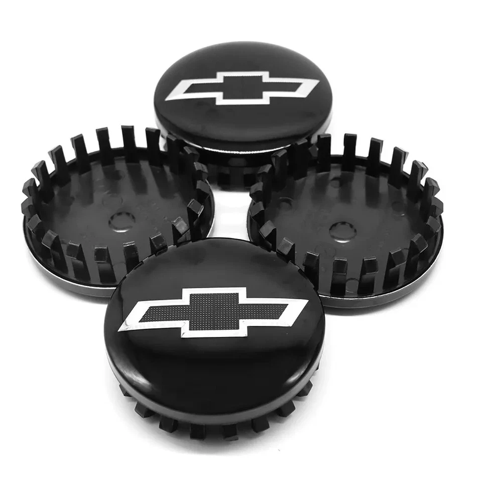 4pcs SET BLACK Wheel Center Hub Cap for Chevy Silverado 1500 2014‑2025/3.25" - Image 1 of 1