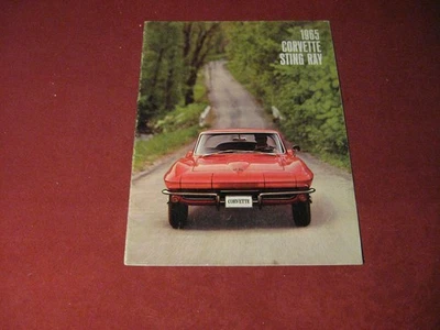 Chevy Corvette 1965 folleto de ventas folleto catálogo antiguo original Foto 1 de 4
