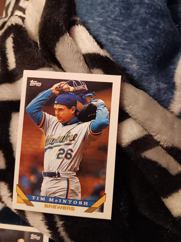 MLB Card Tim McIntosh Milwaukee Brewers Topps - Image 1 of 1
