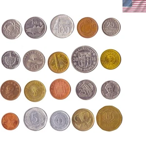 Valioso Juego de 10 Monedas: Monedas Circuladas de las Naciones Insulares - ¡Regalo Perfecto! - Imagen 1 de 2