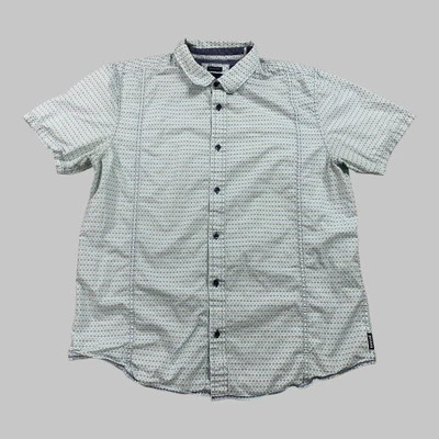 Camisa Prana Para Hombres XL Multicolor Lukas Calce Ajustado Geométrica Manga Corta Abotonada Foto 1 de 4