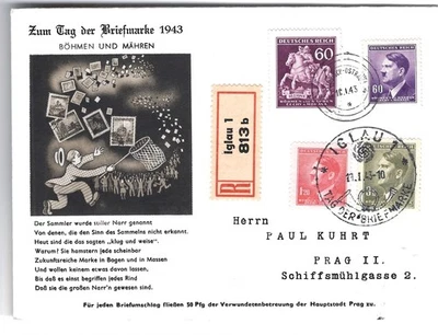 Segunda Guerra Mundial Tercer Reich alemán cubierta usada 1943 registrada Foto 1 de 2