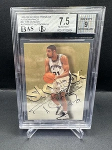 Tim Duncan 1998-99 Skybox Premium Autographics Auto Signature BGS 7.5/9 - Picture 1 of 1