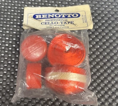 NOS Vintage Benotto Cello-Tape Smooth - Red, White, Red - Image 1 of 3