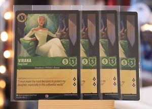Disney Lorcana Play Set - Virana Fang Chief - 95/204 NM+ NON-Foil x4 Cards - Picture 1 of 1
