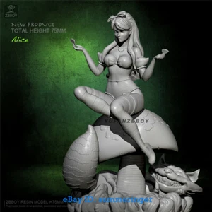 75mm Alice Wth Magic Cat Resin Model Kits Unpainted YUFAN Model Unassembled New - Picture 1 of 5